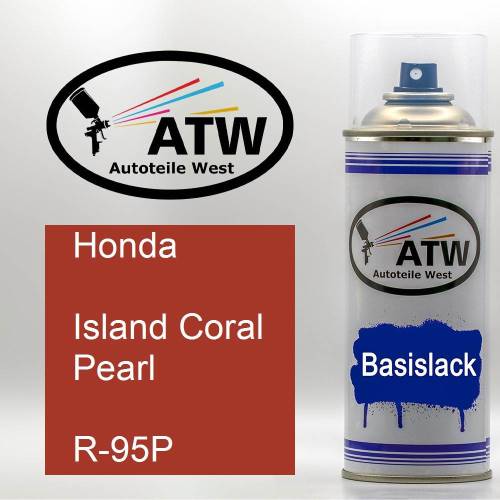Honda, Island Coral Pearl, R-95P: 400ml Sprühdose, von ATW Autoteile West.
